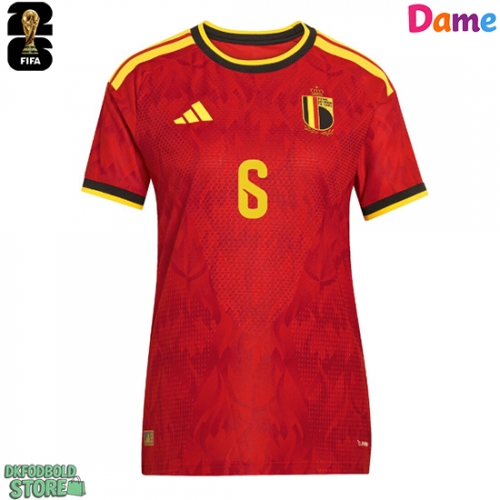 Belgien Axel Witsel #6 Replika Hjemmebanetrøje Dame VM 2026 Kortærmet